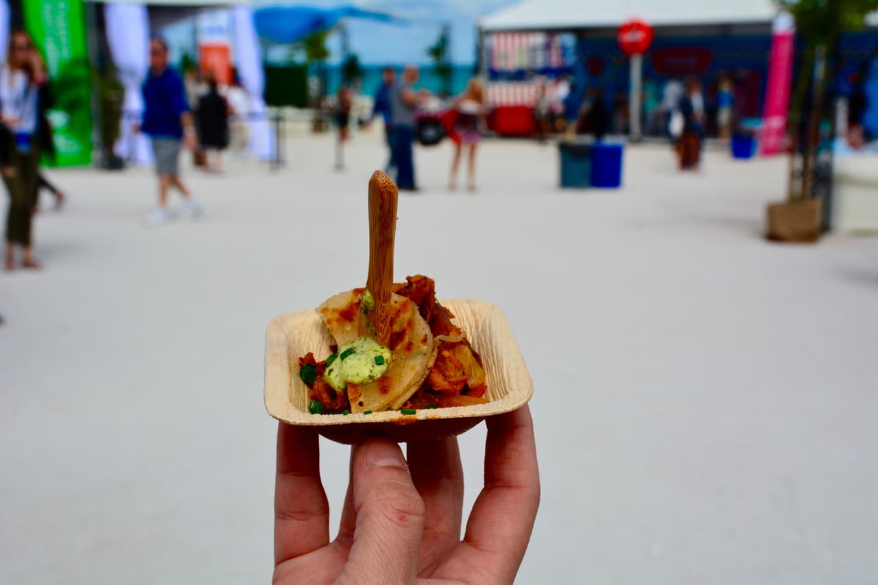 El tamaño de las muestras guardaban todo el sabor y arte culinario detrás de cada comida.