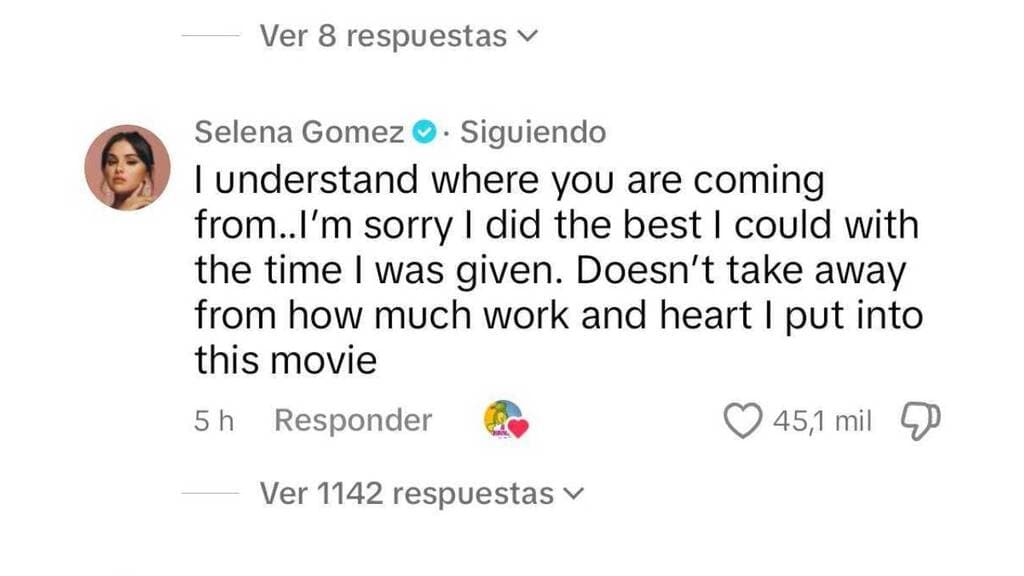 Selena Gómez respondió así a la crítica de Eugenio Derbez.
