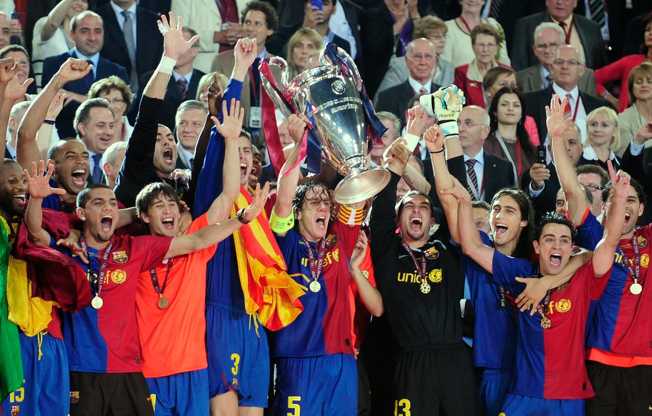 <b>Messi lideró el título</b>
<br>- Edición 2008-2009 | FC Barcelona 2-0 Manchester United
<br>- Partido celebrado en el Stadio Olimpico di Roma
<br>- Samuel Eto’o al 10’ y Lionel Messi con espectacular remate de cabeza, pintaron de Blaugrana ‘La Orejona’ tras imponerse ante los Red Devils de Cristiano Ronaldo.