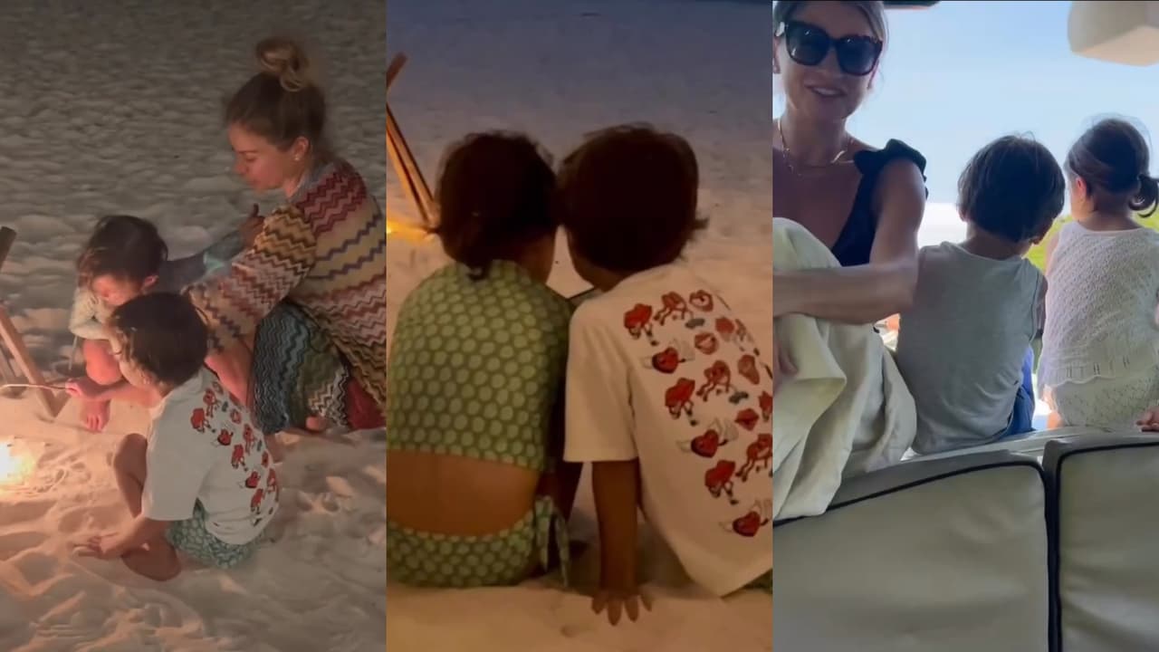 Ludwika Paleta muestra cuánto han crecido sus mellizos.