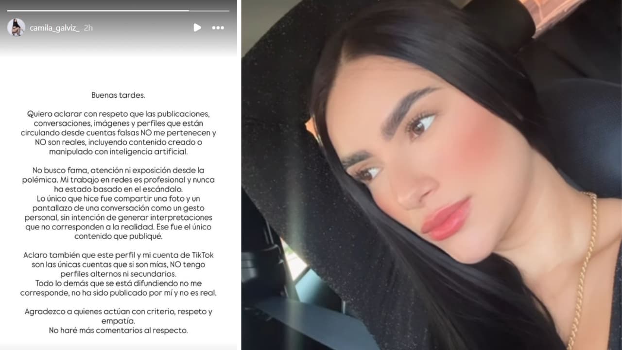 Camila Galviz rompió el silencio en medio de la polémica.