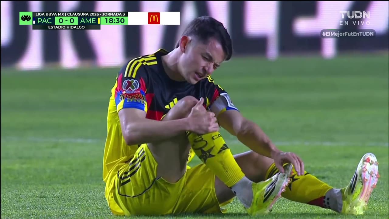 ¿Era falta? Fidalgo se duele mucho y asusta a la banca del América