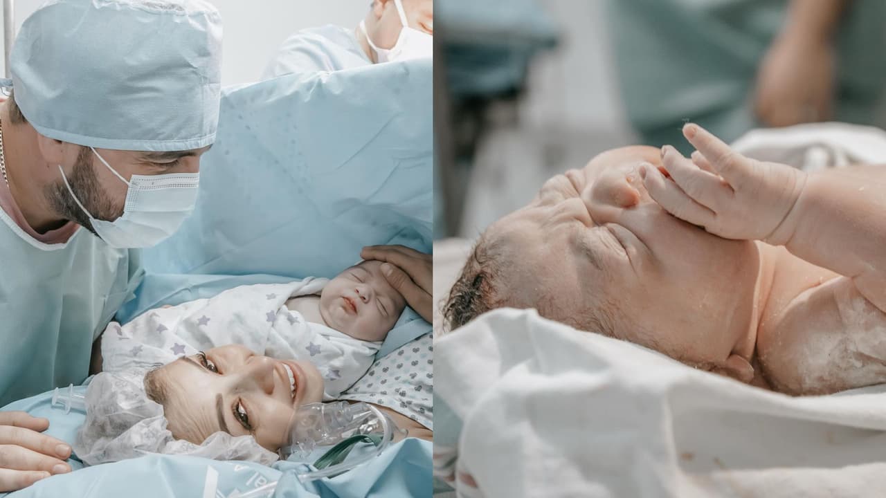 Mike Salazar mostró el nacimiento de Andrea Romina.