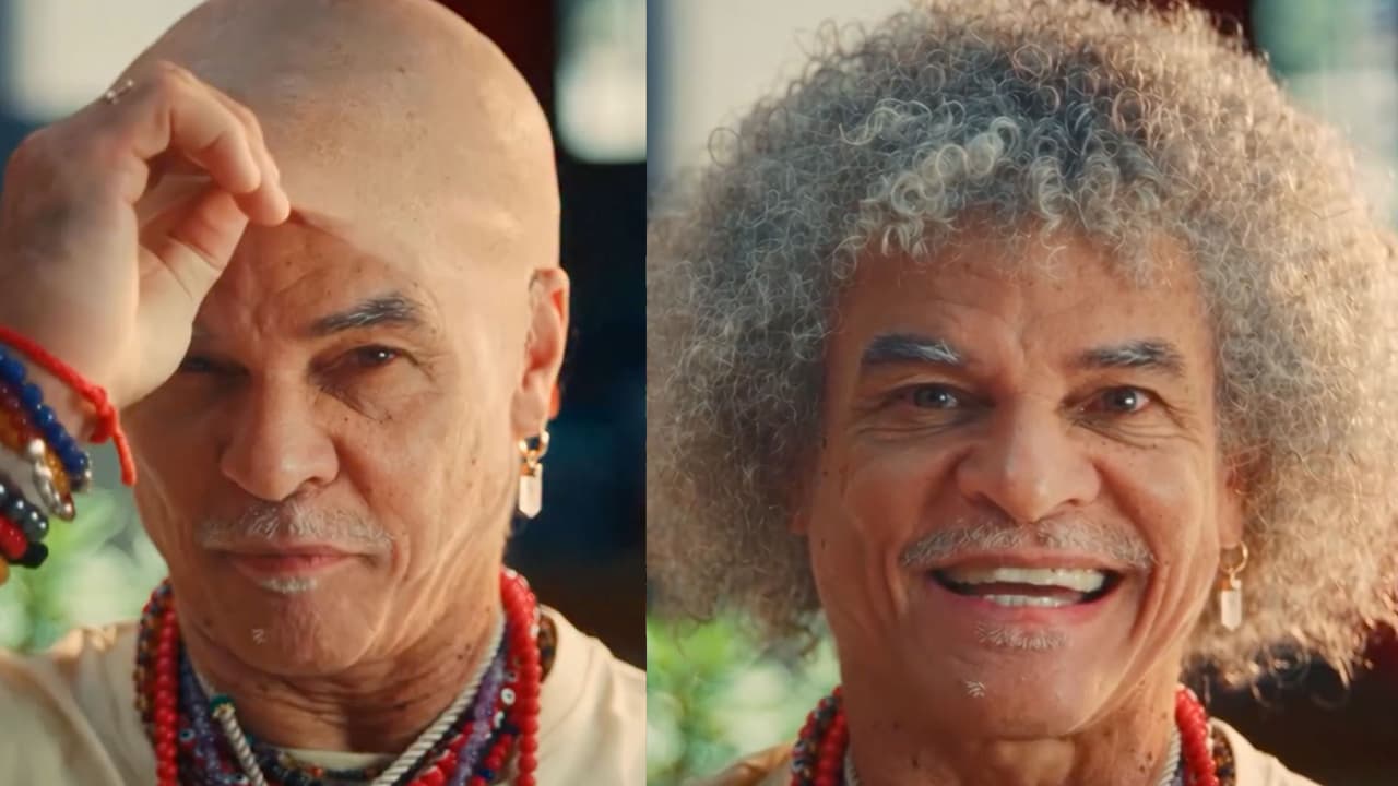 Carlos 'Pibe' Valderrama reaparece con cabellera y genera polémica