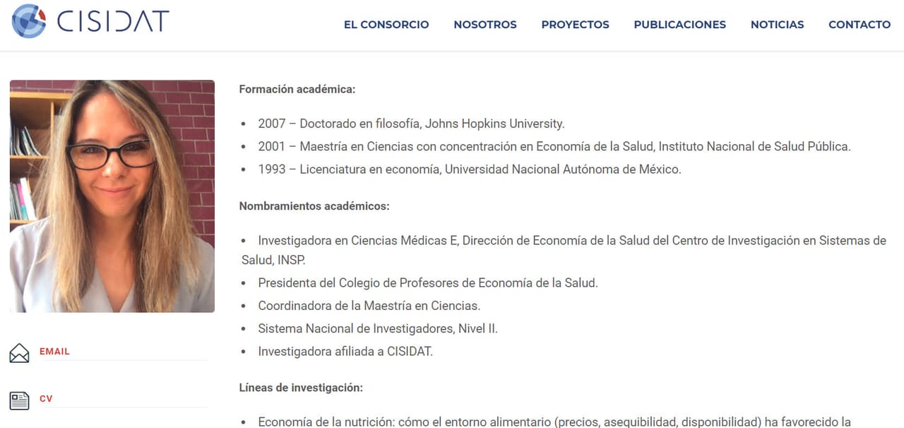 De acuerdo con un reporte del sitio 
<b><a href="https://www.reporteindigo.com/reporte/ella-es-arantxa-colchero-la-economista-y-doctora-que-conquisto-a-hugo-lopez-gatell/" target="_blank">Reporte Índigo</a></b>, Arantxa Colchero es una economista que cuenta con una maestría en Economía de la Salud por el Instituto Nacional de Salud Pública (INSP) y el Centro de Investigación y Docencia Económicas (CIDE). También cuenta con un doctorado en Salud Internacional por la Universidad de Johns Hopkins.
<br>