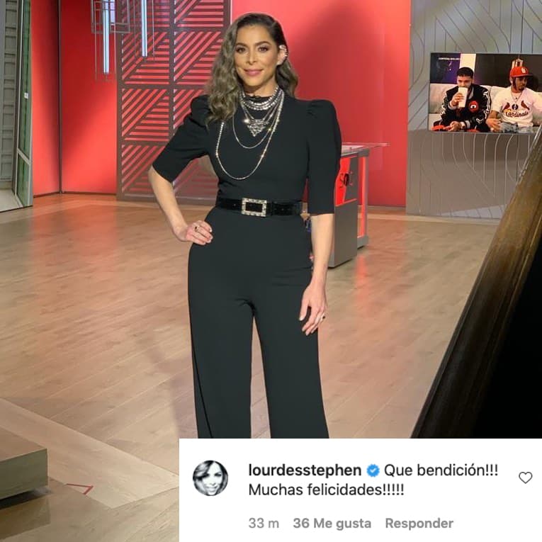 Otra congratulación le llegó a Francisca desde Sal y Pimienta, la de Lourdes Stephen: "¡Qué bendición! ¡Muchas felicidades!", comentó en Instagram.