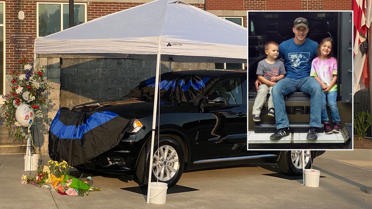 Amigos, familiares y miembros de la comunidad participaron en un emotivo homenaje en honor al oficial Ryan Hendrix, asesinado el pasado jueves en Hendersonville, al oeste de Carolina del Norte.