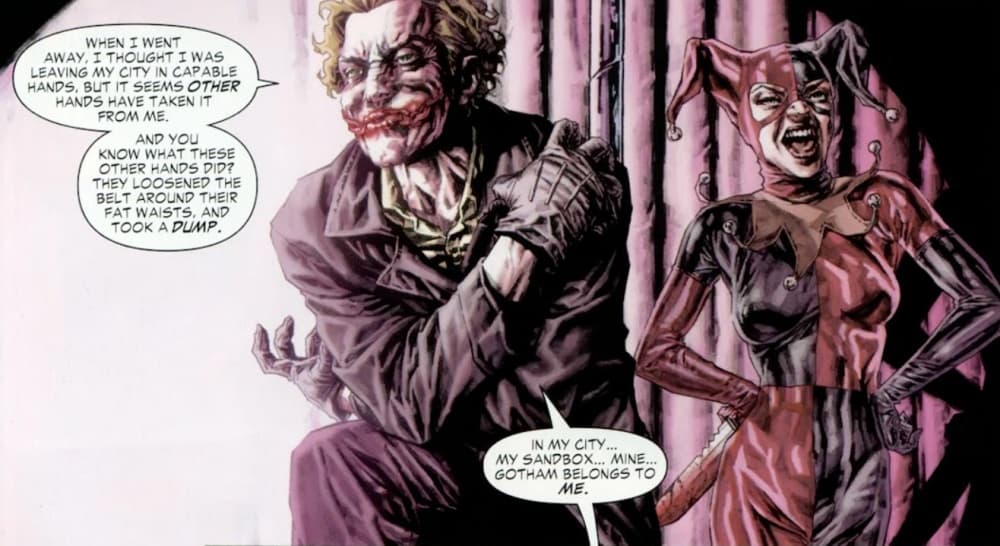Joker y Harley Quinn en el cómic 'Joker'