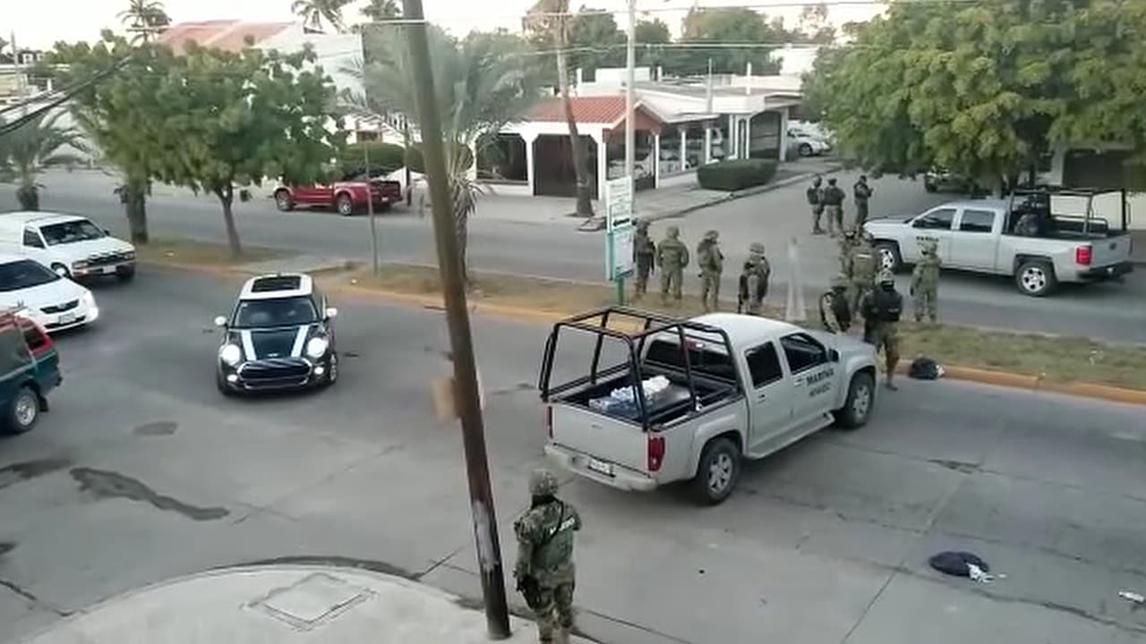 Así lucían las calles de Los Mochis, Sinaloa, horas después del operativo del arresto del capo