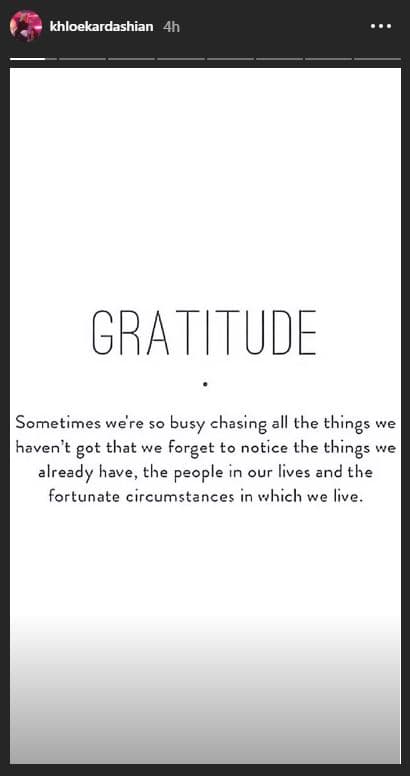 Como el que subió recientemente a Instagram: “Gratitud. A veces estamos tan ocupados cambiando las cosas que no podemos cambiar, que dejamos de notar las que sí tenemos, la gente en nuestras vidas y las circunstancias afortunadas en las que vivimos”.