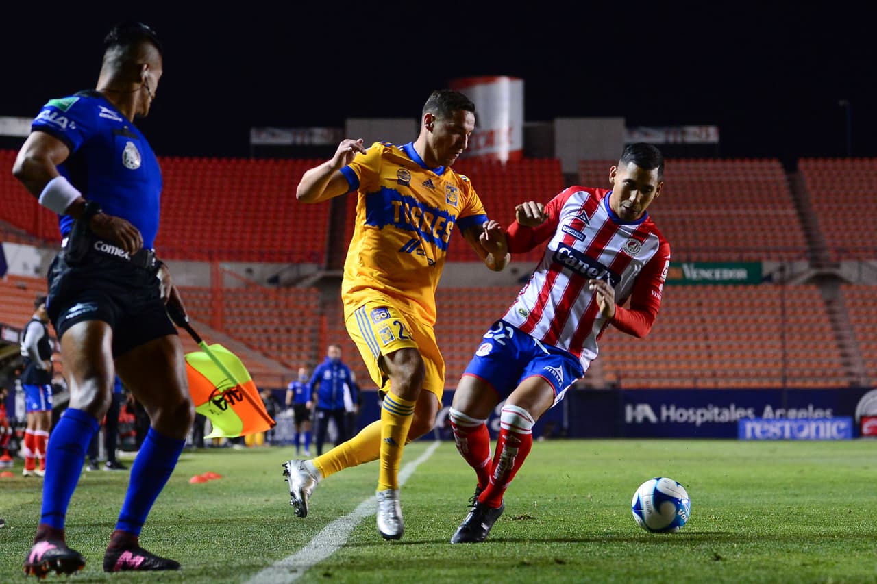 Atlético San Luis y Tigres nos regalan un empate lleno de emociones con un marcador de 2-2. Los potosinos quedan en séptimo lugar y los felinos en el octavo.