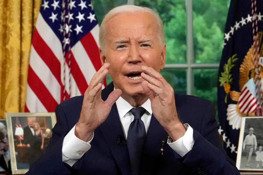 Biden pide "enfriar" la retórica electoral tras el atentado contra Trump en un discurso en 'prime-time'