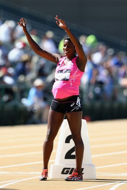 La corredora de 28 años finalizó la prueba en último lugar.