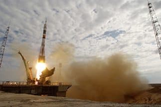 La base de lanzamiento de cohetes rusa en Baikonur,  Kazajistán.