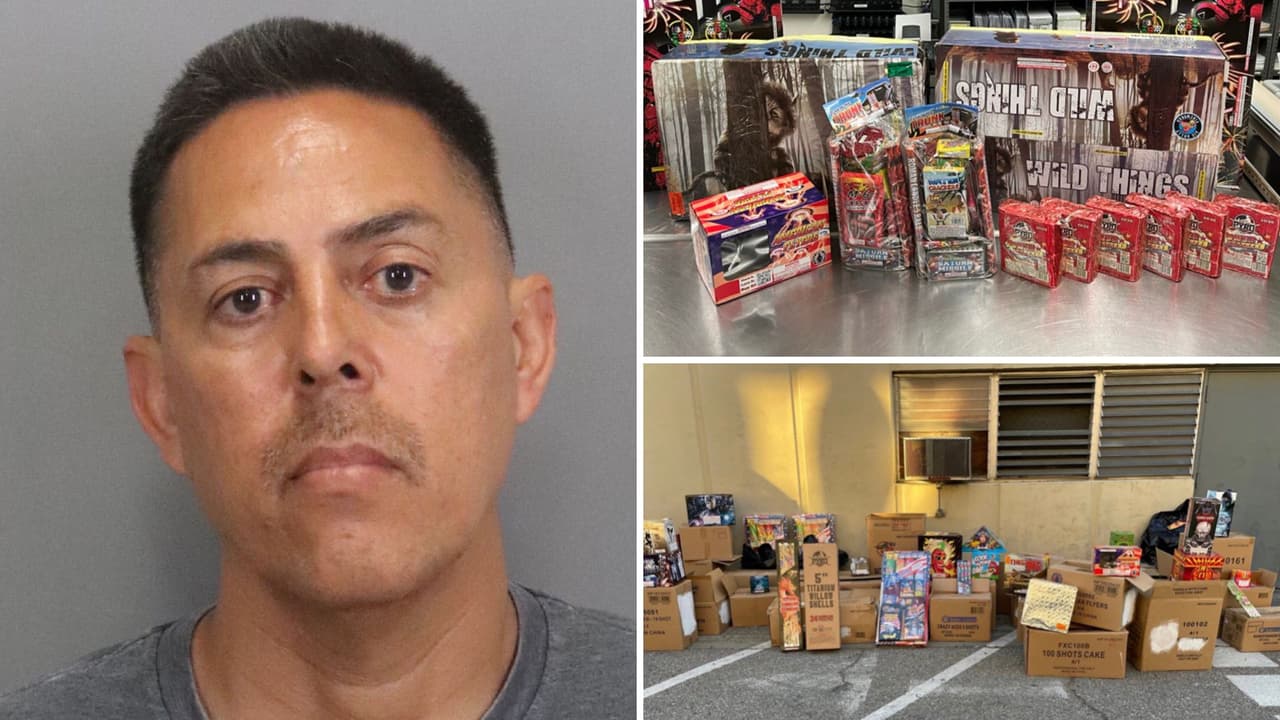 Cae presunto distribuidor de grandes cantidades de fuegos artificiales ilegales en el Área de la Bahía