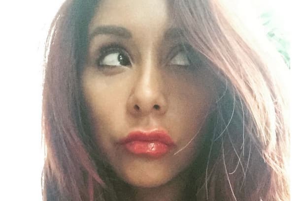 Snooki inyectó sus labios para darles más volumen