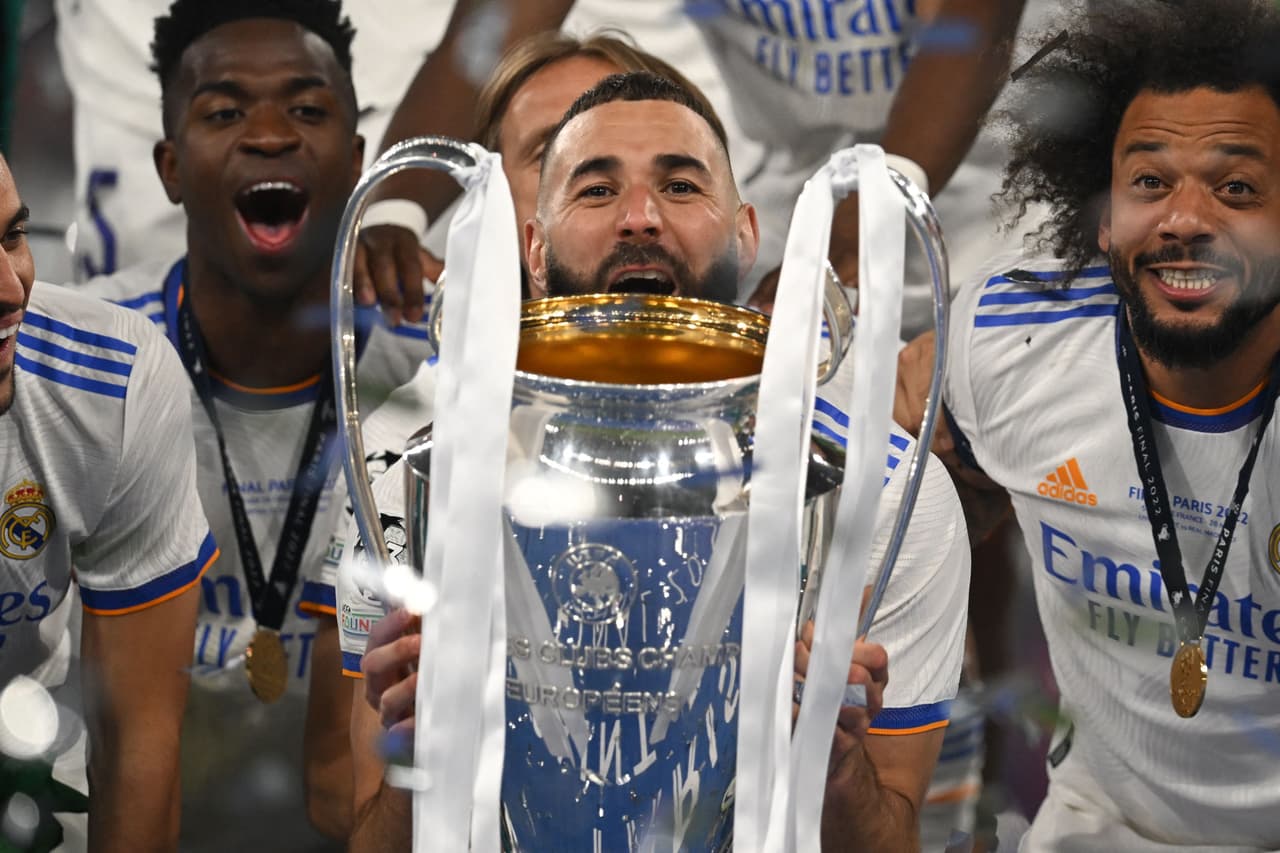 Karim Benzema ganó su quinta Champions en la 2021-2022