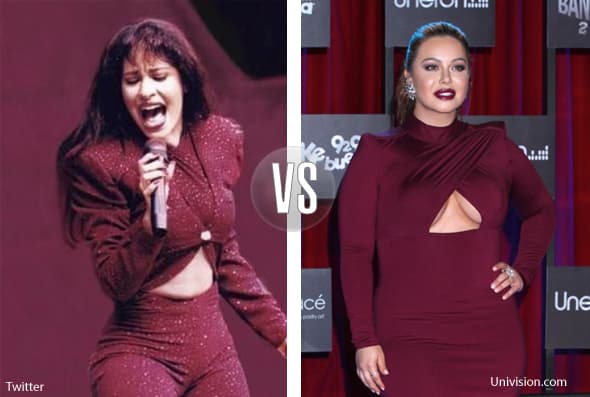 Pareciera que para los Premios Bandamax 2015 Chiquis Rivera hizo un viaje al pasado y llegó a la alfombra como Selena Quintanilla.