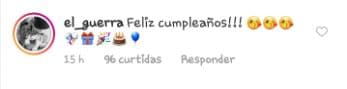 El actor Alberto Guerra, esposo de Zuria Vega, fue otro de los famosos que también felicitó a la antagonista de 'Teresa'.