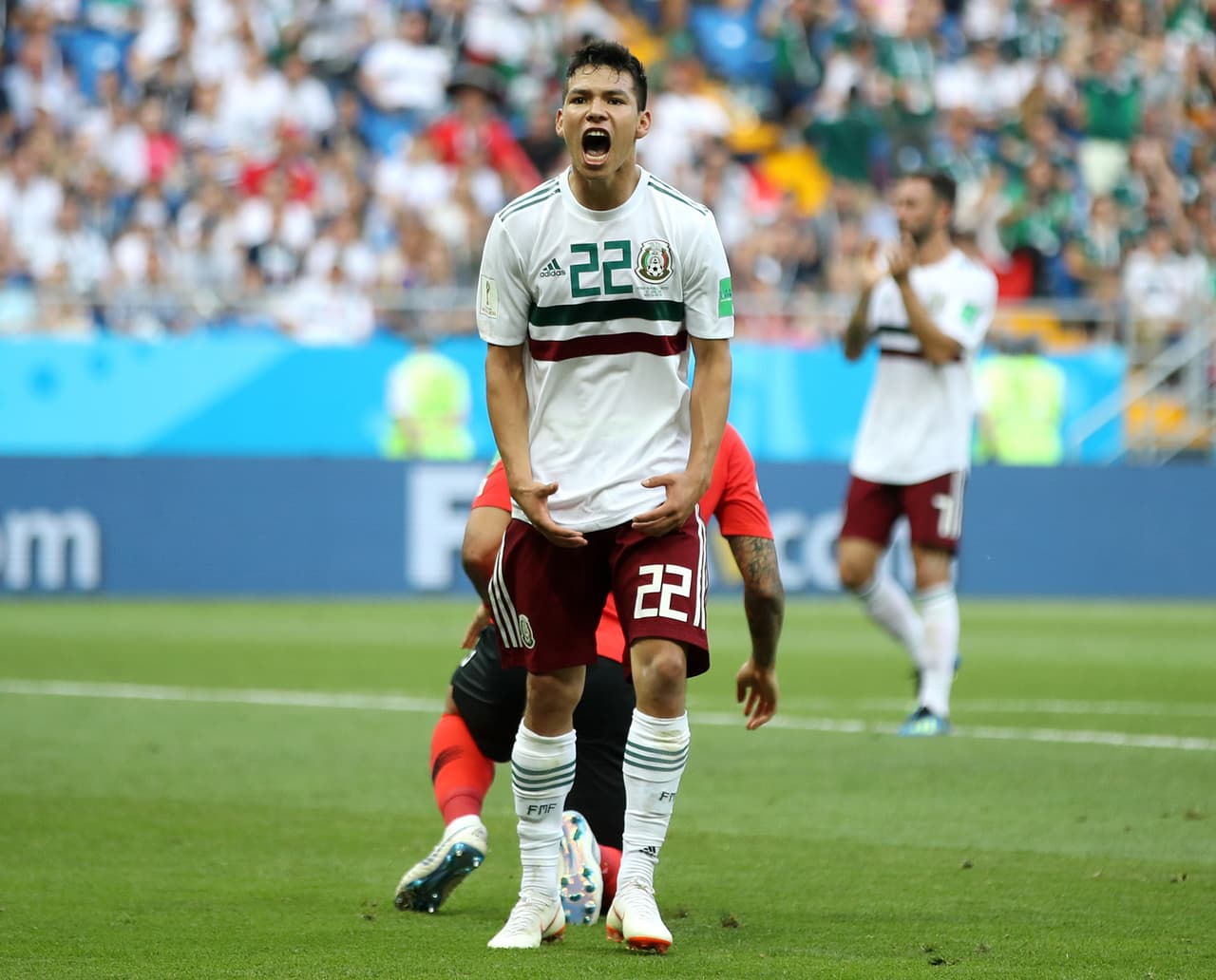 Durante el Mundial de Rusia 2018 volvió a usar el número 22.