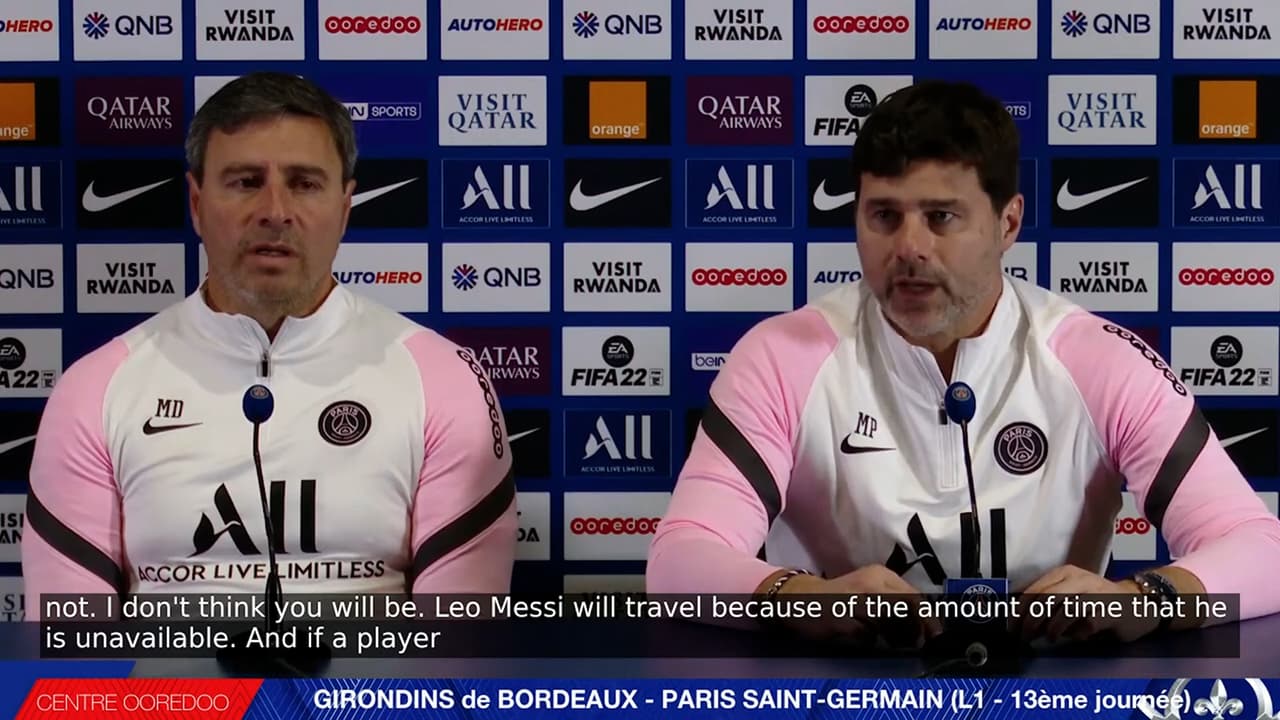 Lionel Messi otra vez no está disponible para jugar con el PSG