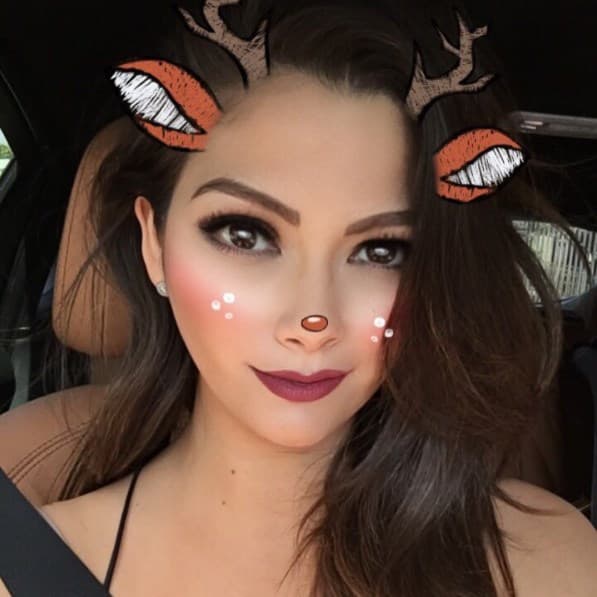 Ana Patricia se transformó en un coqueto venadito con este otro filtro animado.