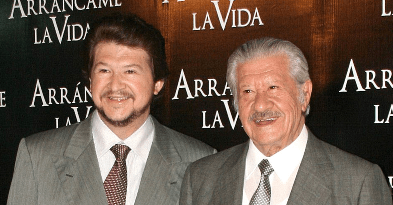 Ignacio López Tarso y su hijo, Juan Ignacio Aranda