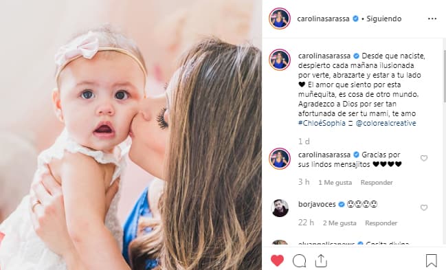 La tierna imagen provocó una avalancha de bellos mensajes, incluyendo el de su compañero Borja Voces. La conductora de noticias leyó los dulces comentarios y agradeció por las palabras de sus seres queridos y fans de Instagram.