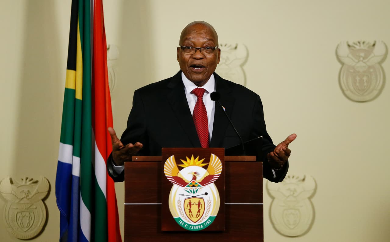 El presidente de Sudáfrica Jacob Zuma anuncia su renuncia "inmediata", acosado por escándalos de corrupción