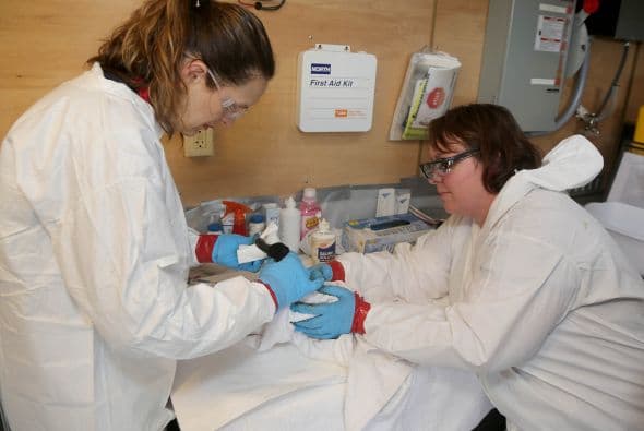 Continúan las labores de limpieza tras derrame de petróleo