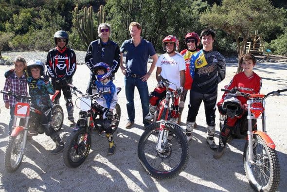 Cercana a la capital chilena, para compartir con jóvenes y niños que practican motocross y trial.