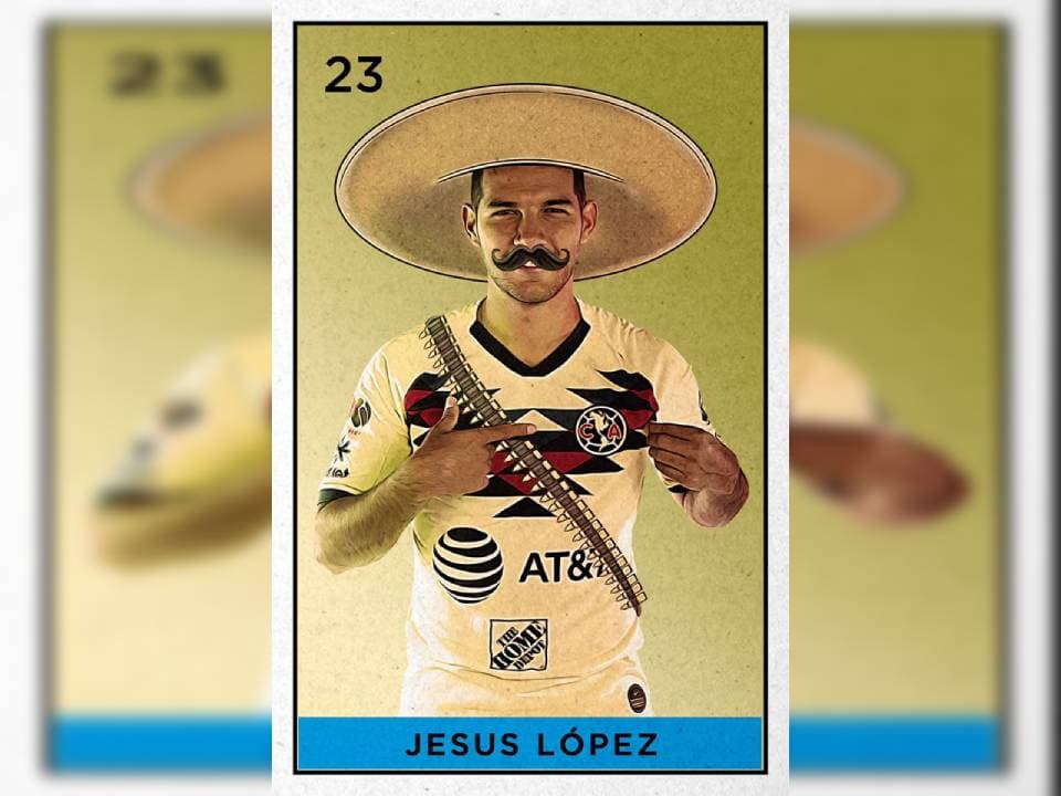 Los jugadores americanistas al estilo de la Revolución Mexicana para conmemorar el 20 de noviembre.