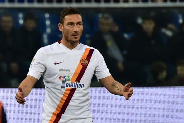 Totti no quiso ser capitán de la Roma