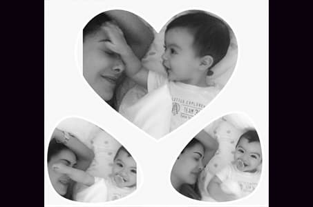 No cabe duda que Emmanuel es toda su felicidad.