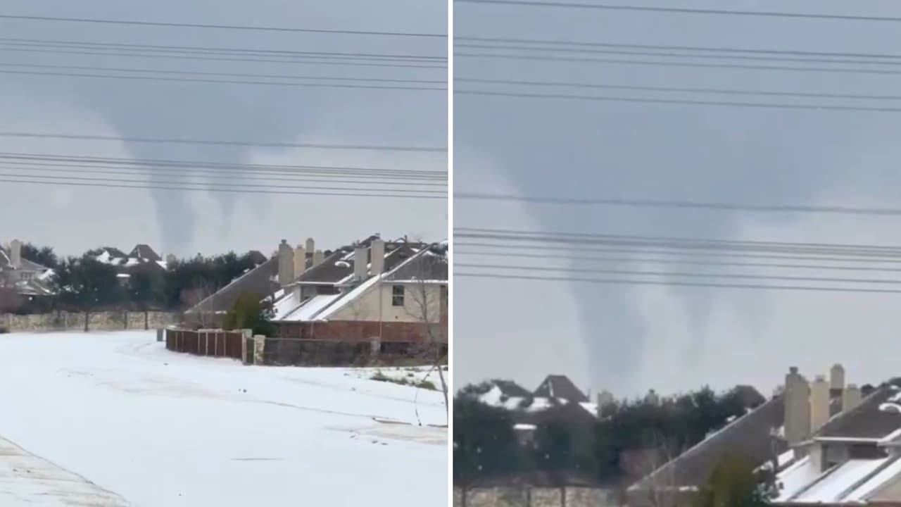 <h3 class="cms-H3-H3">Por qué aparecen durante olas de frío</h3> Estos remolinos se forman 
<b>cuando aire muy frío se desplaza</b> 
<b>sobre agua que aún conserva una temperatura más alta</b>, como ocurrió en el norte de Texas este fin de semana.
<br>La diferencia de temperatura provoca 
<b>una evaporación rápida.</b> 
<br>Esa humedad se condensa al contacto con el aire helado
<b> y se vuelve visible.</b> 
<br>Con una ligera rotación del viento, puede girar
<b> y elevarse por algunos minutos.</b>