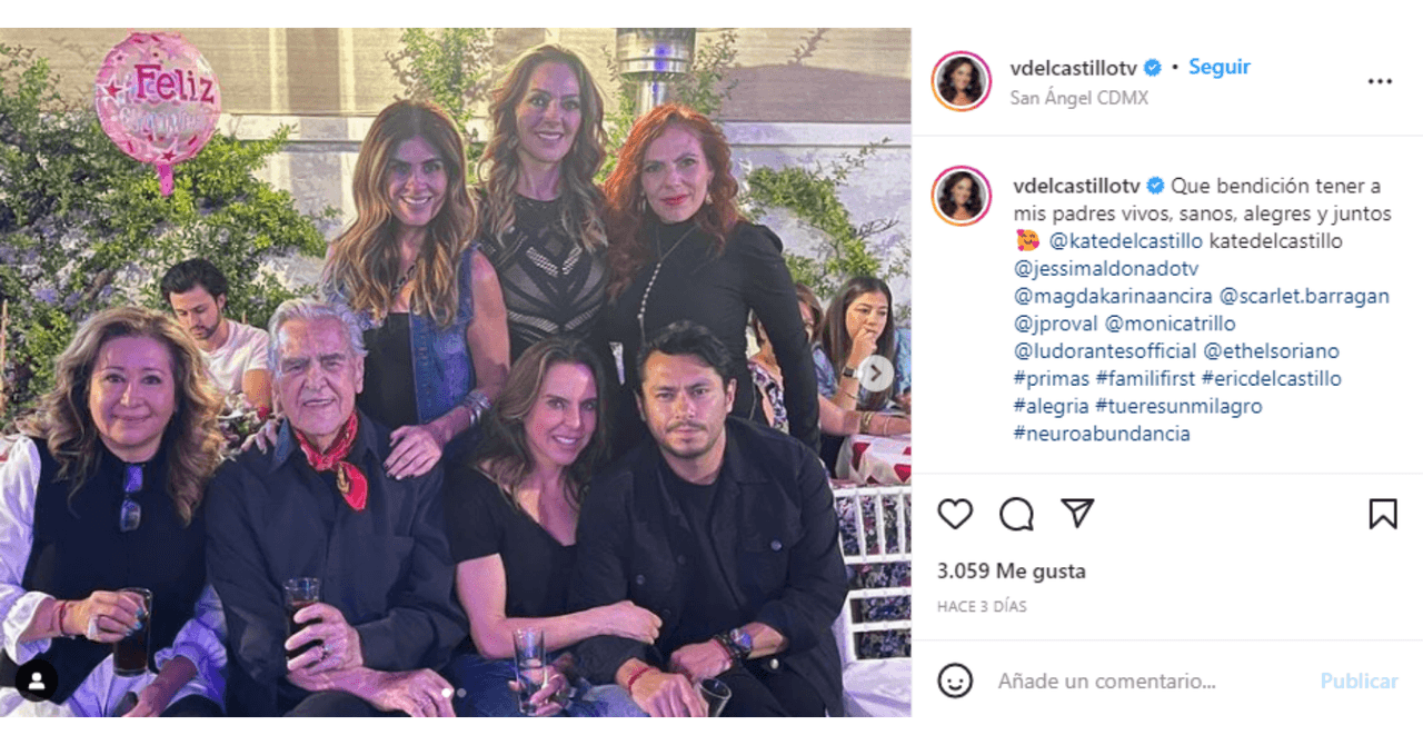 Eric, Verónica y Kate del Castillo