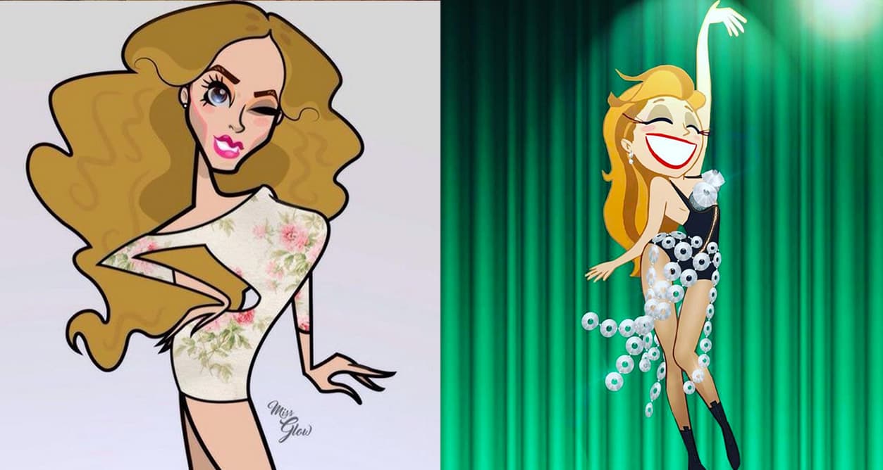 Muchas veces comparten su versión en caricatura.