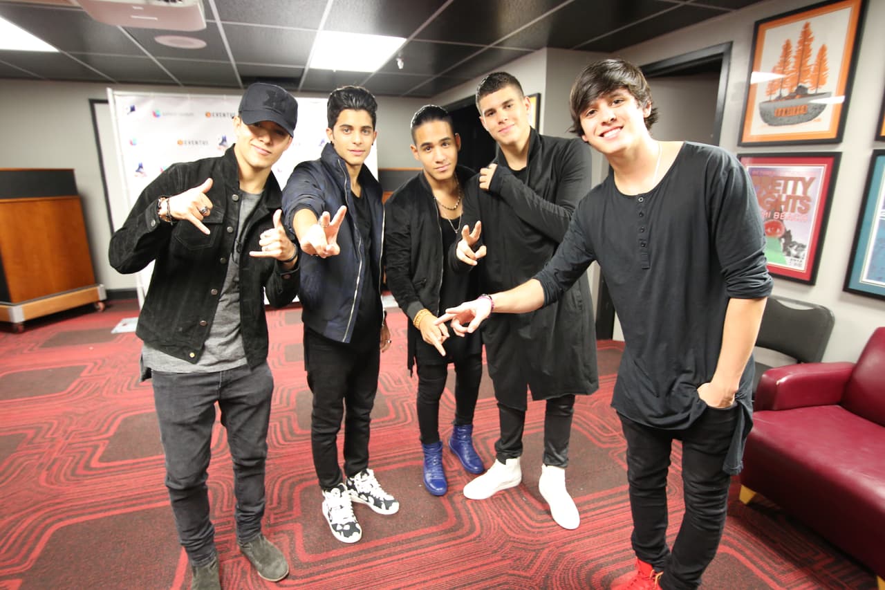 CNCO también estuvo muy accesible para la prensa.