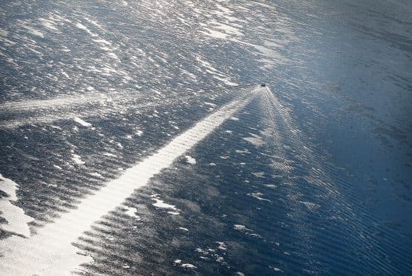 Este invierno frío, intenso y prolongado ha causado el congelamiento de más del 88% de las aguas de los Grandes Lagos en el Medio Oeste acercandóse a la cifra récord de 95% alcanzada en febrero del 1979.¡Recorre las hermosas imágenes!