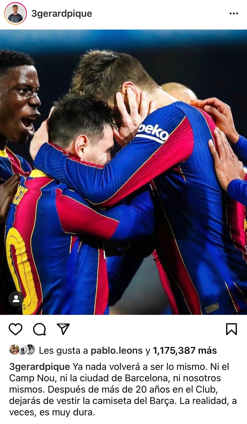 Se termina un ciclo histórico dentro del futbol y las redes sociales se inundan con mensajes de apoyo y despedida para Lionel Andrés Messi Cuccitini.