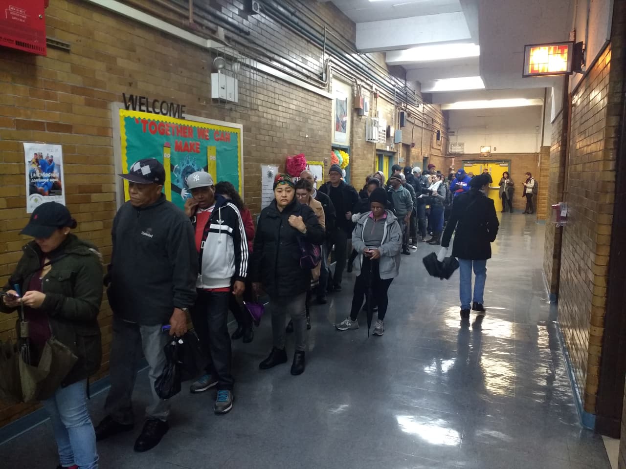 Hoy se reportaron muchos casos de maquinas atascadas en Nueva York.