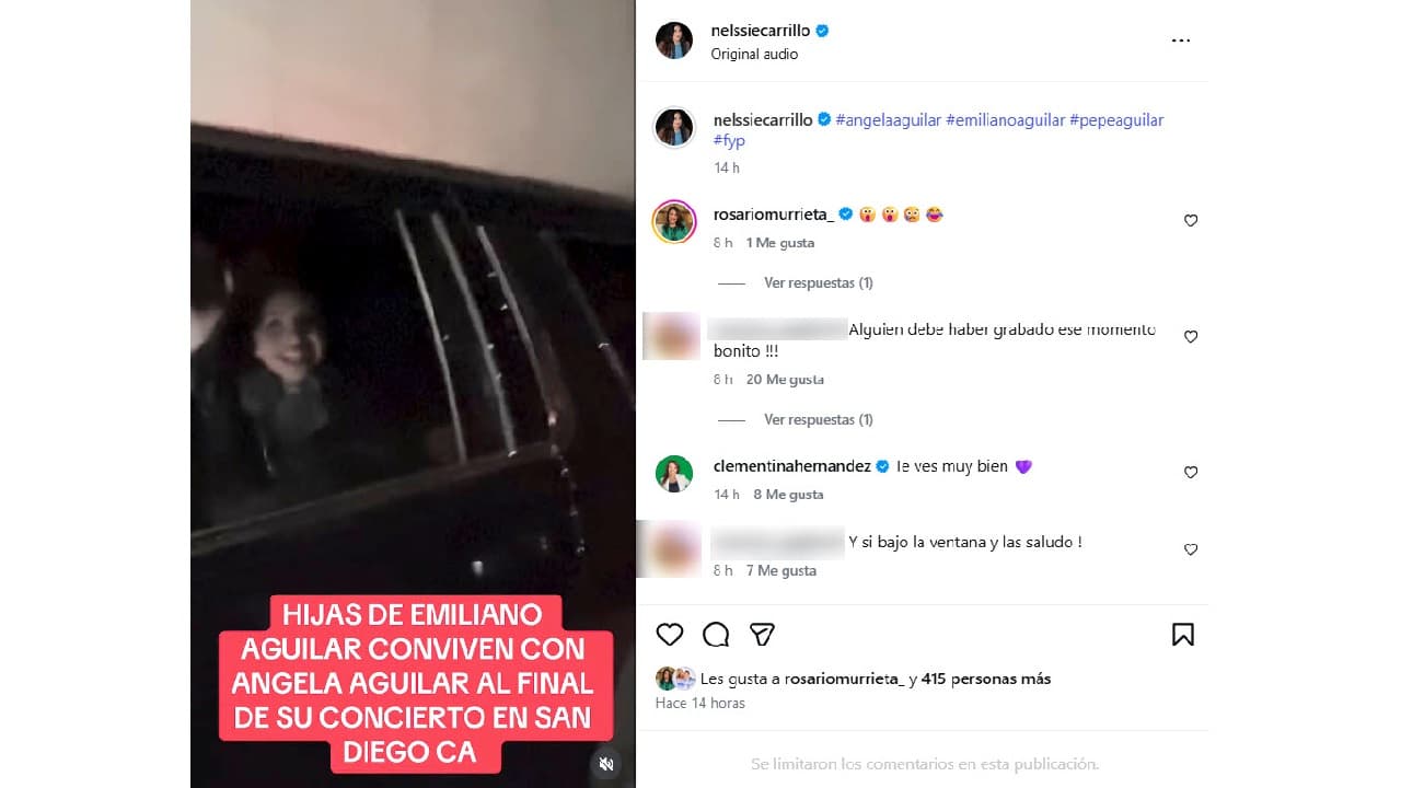 Así salió Ángela Aguilar de su concierto en San Diego.