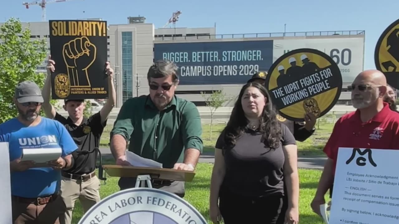 Sindicatos denuncian presuntas irregularidades laborales en la expansión del hospital LBJ de Harris Health