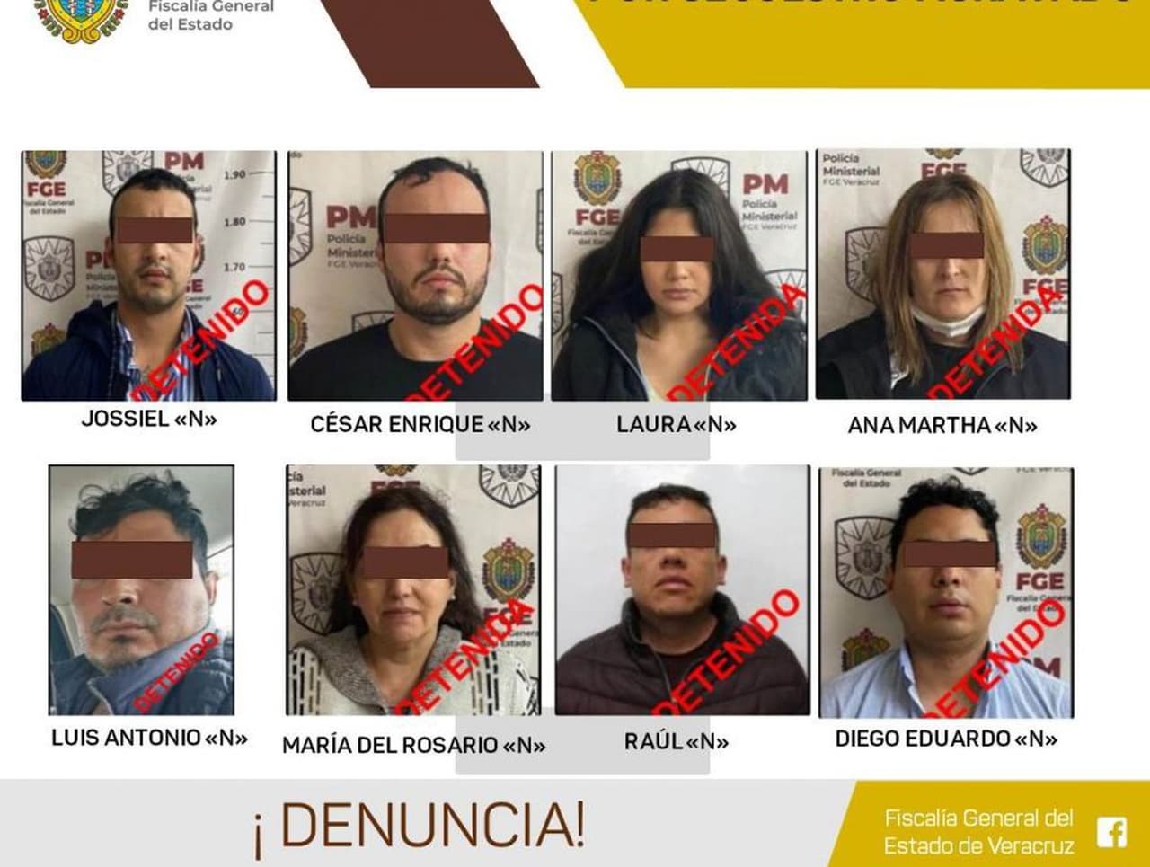 La Fiscalía estatal de Veracruz en México, emitió un informe donde señala la desarticulación de una banda de secuestradores, entre los que se encuentra la exreina de belleza Laura Mojica Romero.