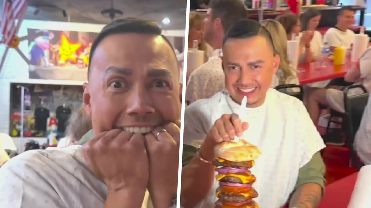 Una hamburguesa gigante y la torre más alta: así la pasaron Jessi y Luis en su viaje a Las Vegas