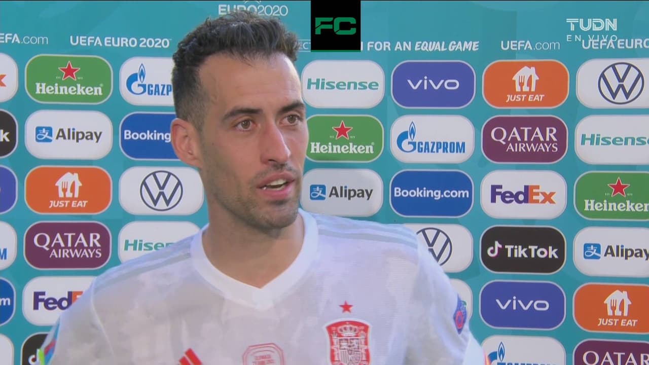 La emoción hace llorar a Busquets tras avanzar con España