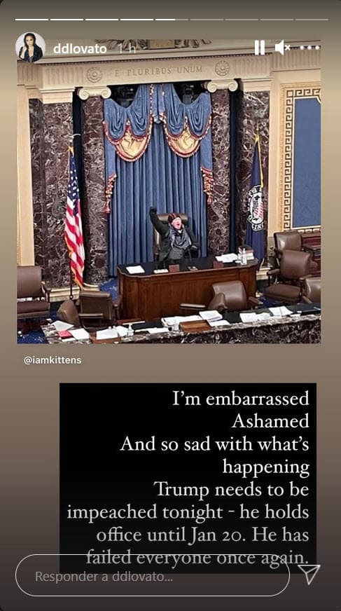 La cantante, de 28 años, mostró su descontento con varias imágenes y mensajes en Instagram.