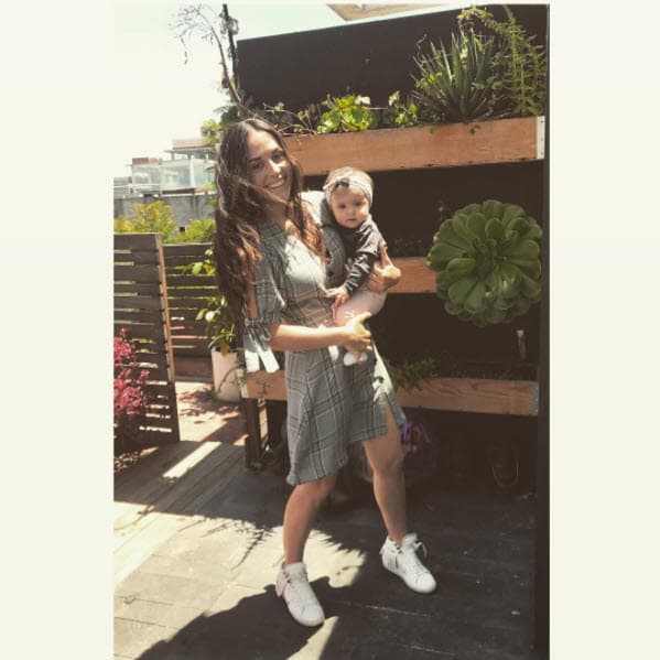 Para la actriz el mejor momento del día es el que pasa con su bebé.