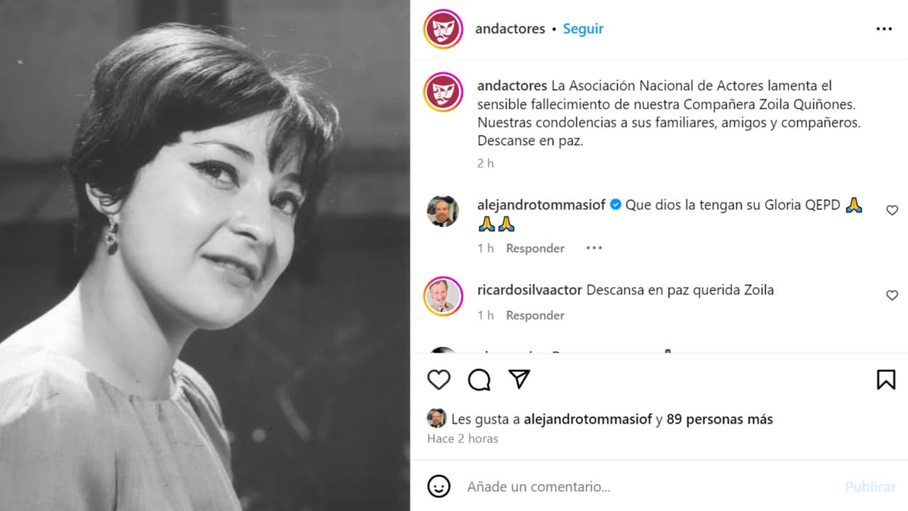 Zoila Quiñones también es recordada por su trabajo dentro del doblaje mexicano.