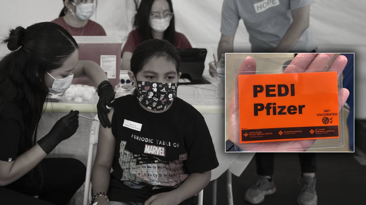 Así son las tarjetas de vacunación para niños entre 5 y 11 años en el condado de Santa Clara